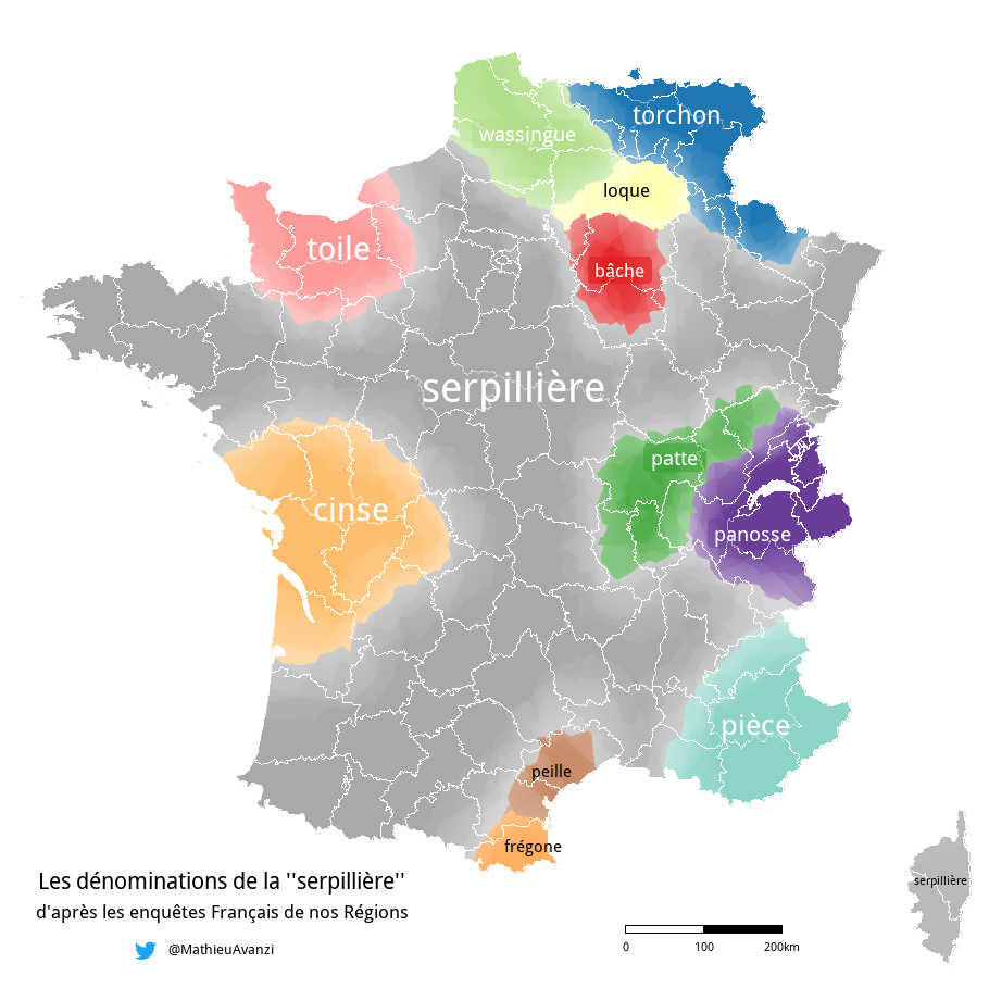 étendage – Français de nos régions
